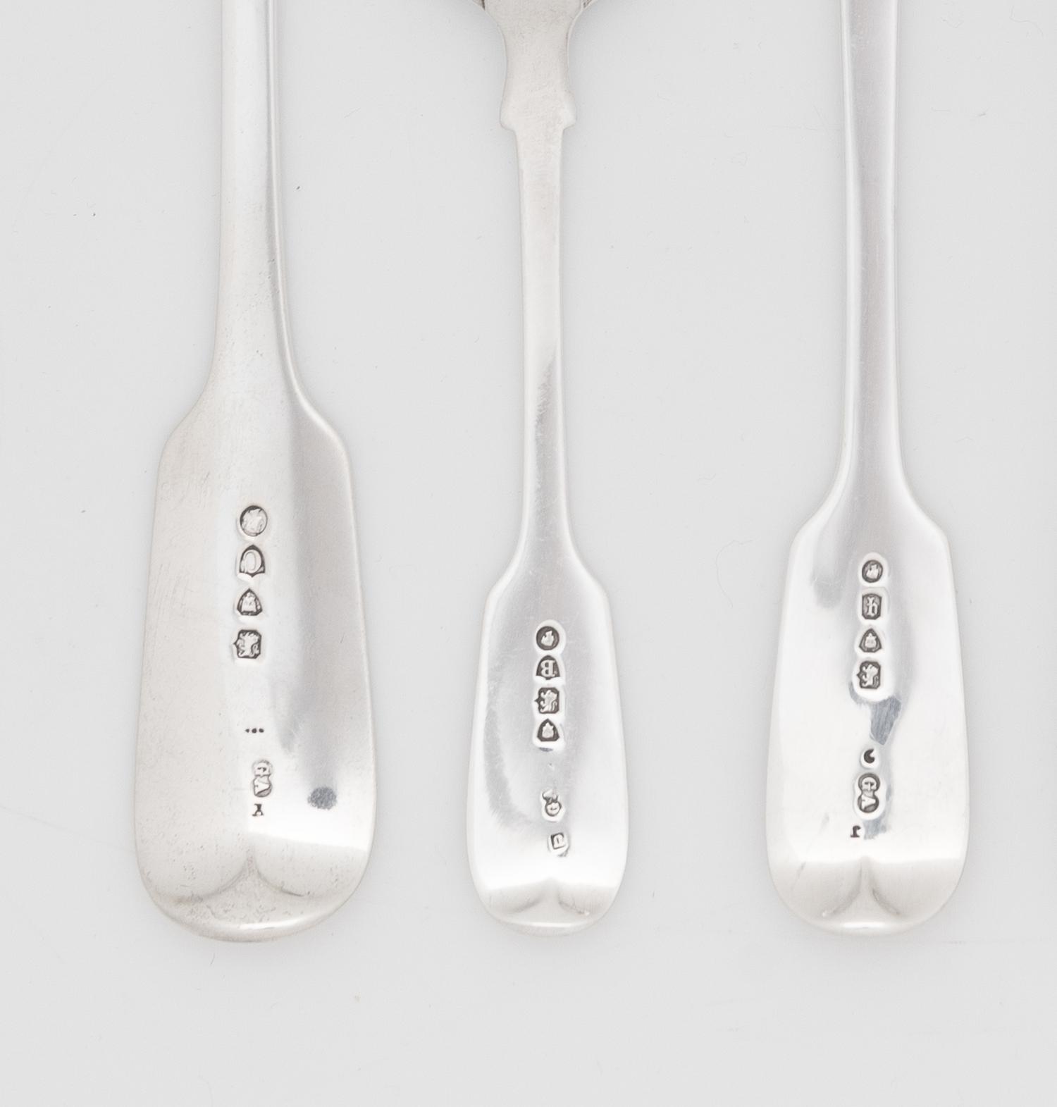 A Victorian Silver Flatware Service
