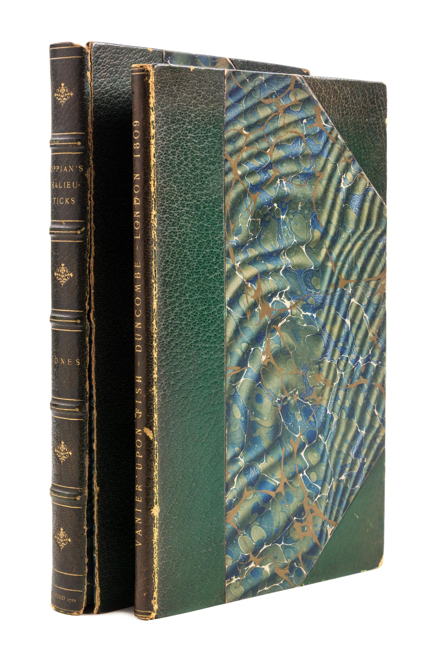 (FISHING, POETRY) A group of two books of poetry about fishing.