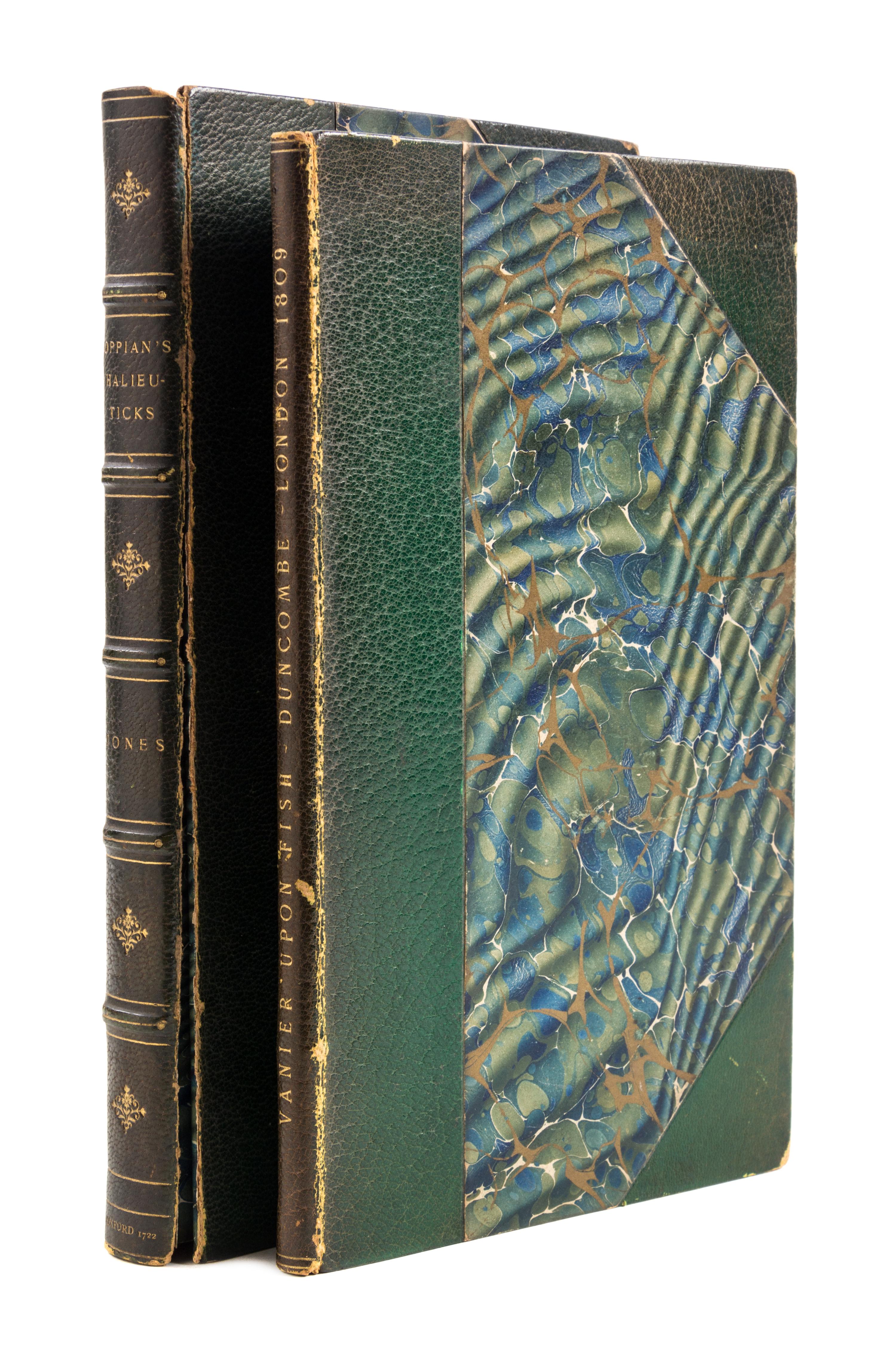 (FISHING, POETRY) A group of two books of poetry about fishing.