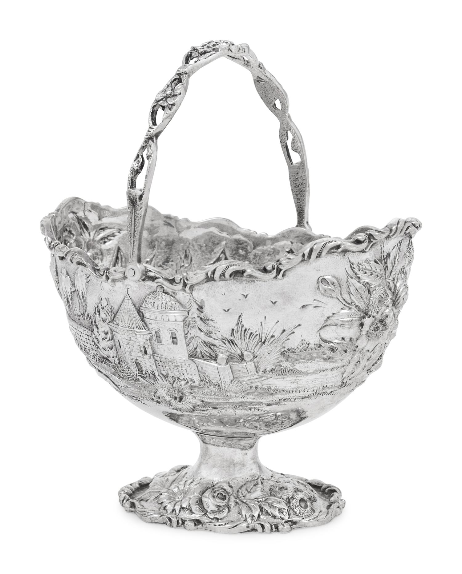 An S. Kirk & Son ' Castle' Pattern Sugar Bowl