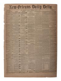 [ENSLAVEMENT & ABOLITION]. Group of newspapers involving enslavement and abolition, plus.