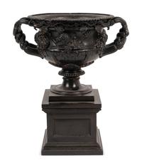 A Grand Tour Bronze Warwick Vase
