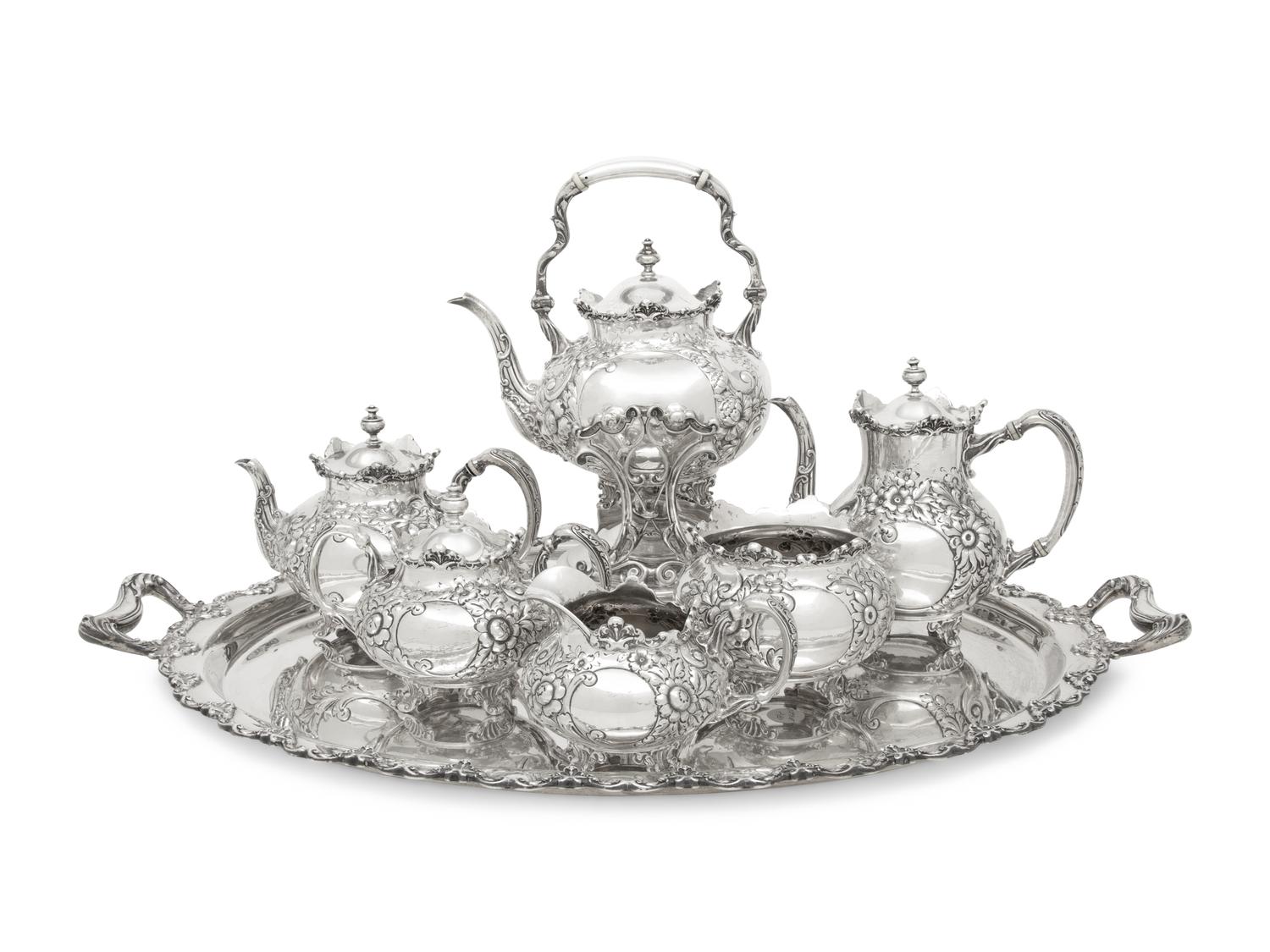 An American Silver Seven-Piece Tea and Coffee Service