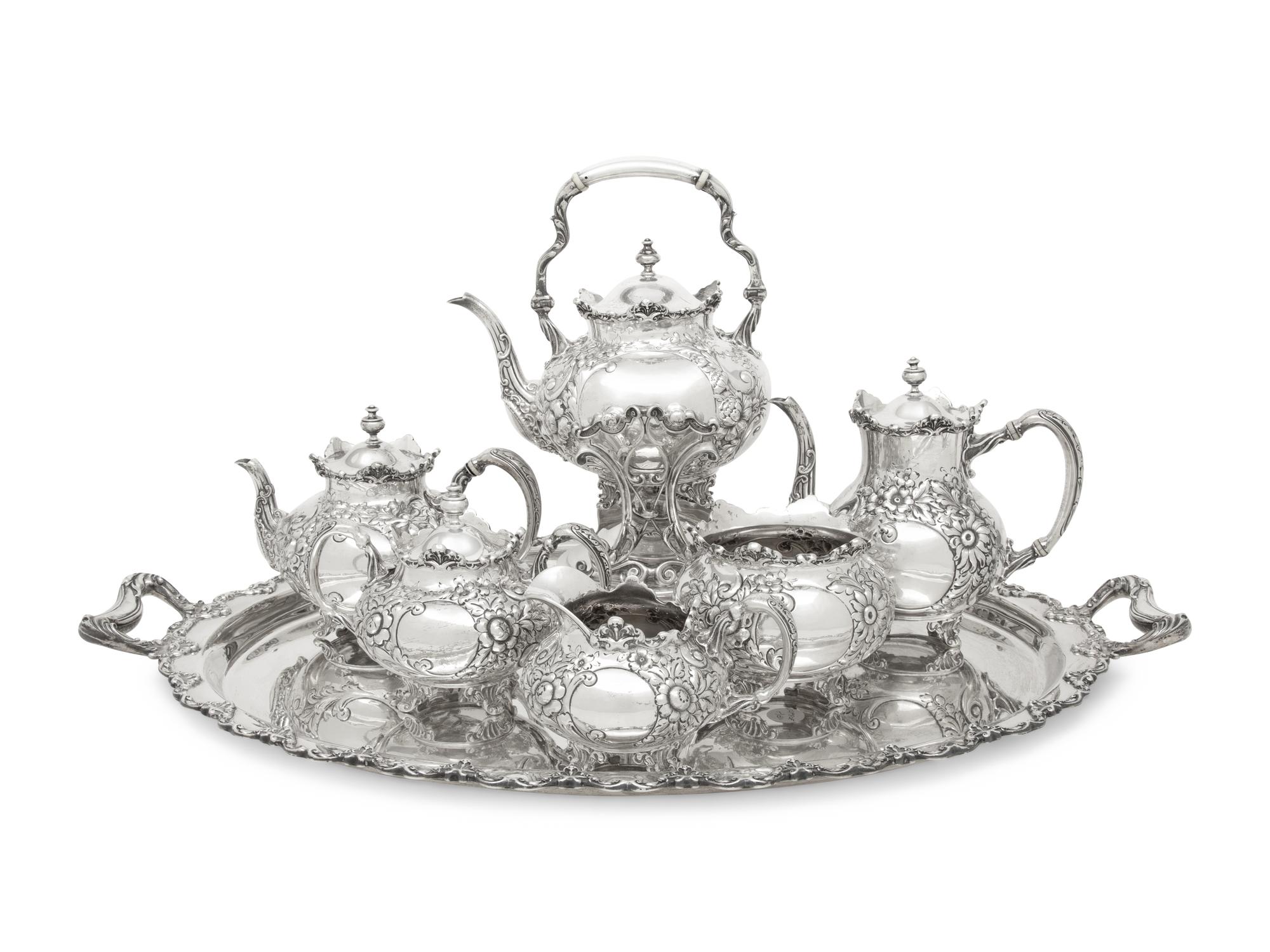 An American Silver Seven-Piece Tea and Coffee Service