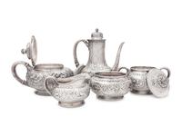 A Tiffany & Co. Five-Piece Silver Tea and Coffee Service