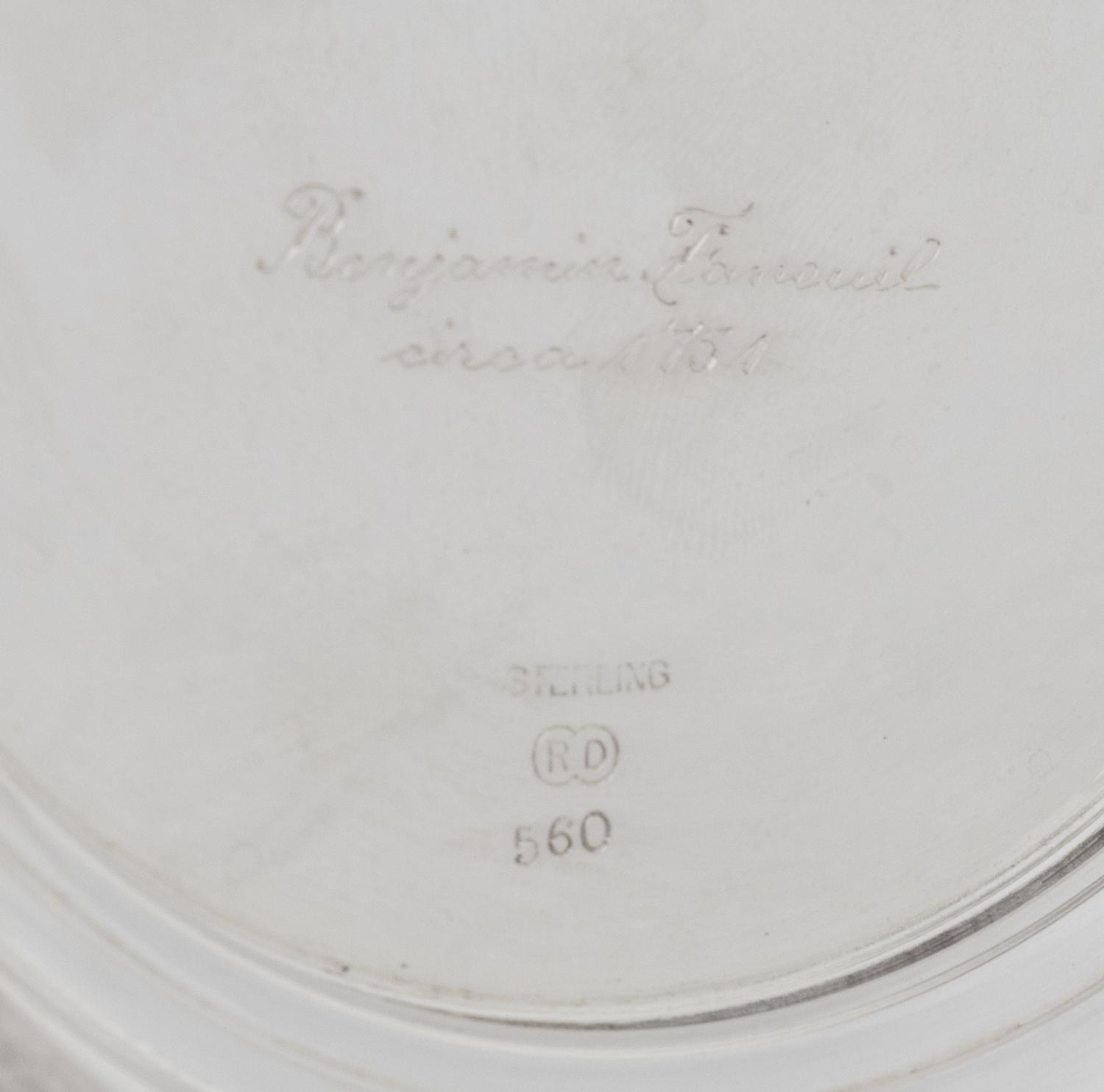 Three American Silver Benjamin Franklin Articles