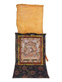 A Tibetan Thangka of a Mandala