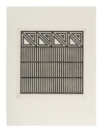 A Group of Six Prints ( Ladder Box: A; Multi Case B; Certical Screen: C; Drop Mitres: D; Quoined Chase: E; Mitred Matrix: F ), 1970