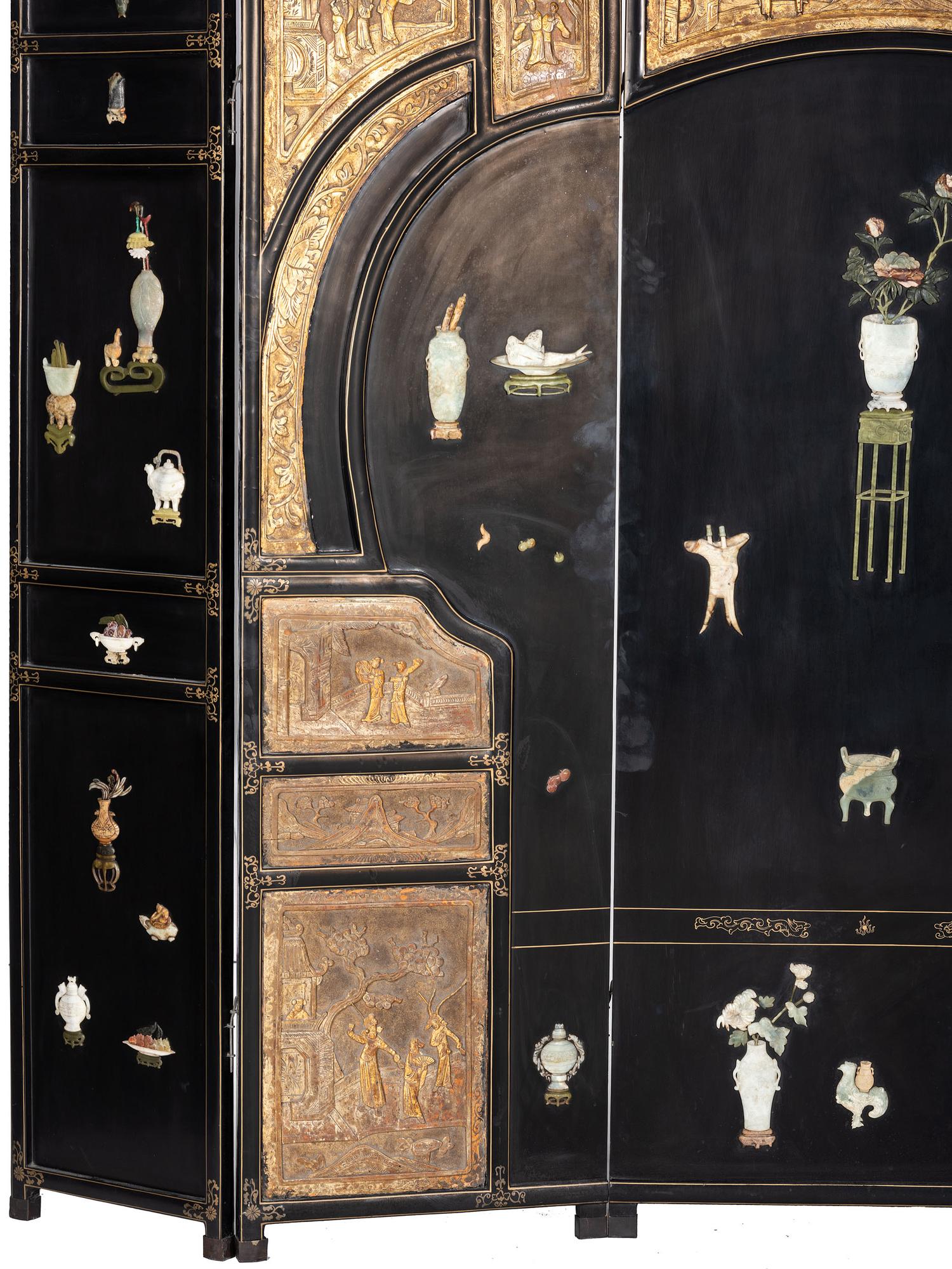 A Coromandal Lacquer Screen