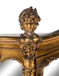 A Louis XV Style Giltwood Vitrine Cabinet