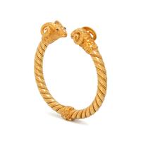 YELLOW GOLD AND DIAMOND CUFF BRACELET