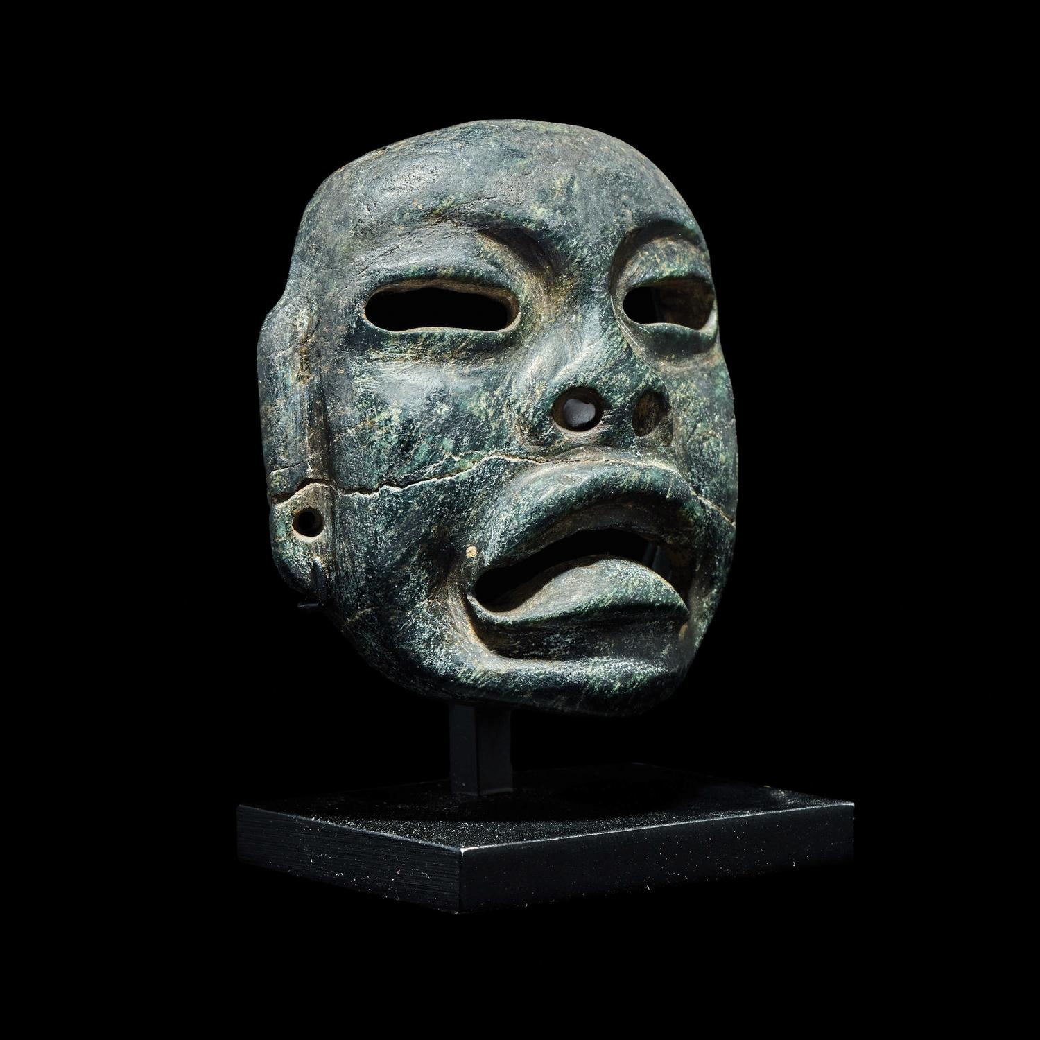 An Olmec Jade Mask