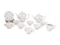 A Royal Tettau Porcelain Dresden Flowers Tea Service