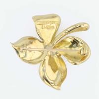 An 18K yellow gold and diamond brooch, Mapamenos Natepas
