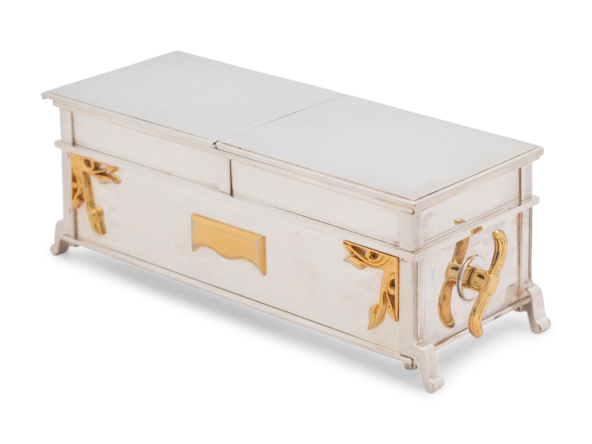 A Yossi Swed Partial Gilt Silver Megillah Table