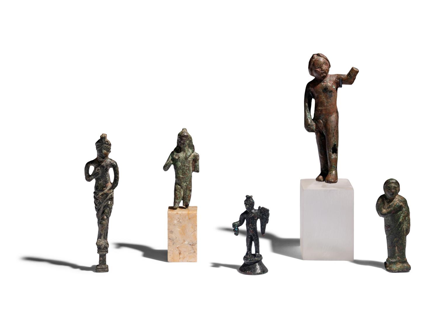 Six Roman Bronze Figures