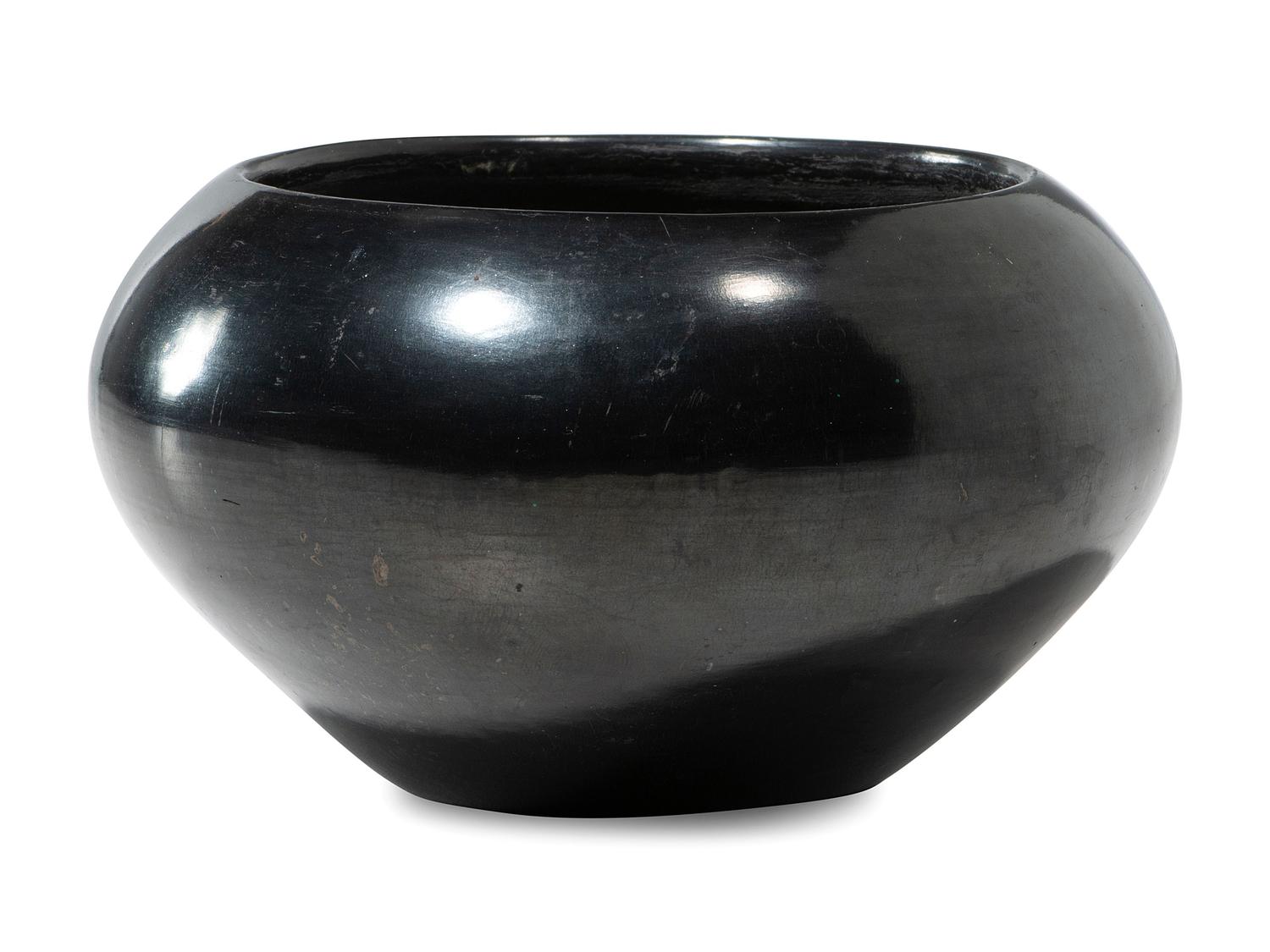 Blackware Pottery Bowl, 1925-1943