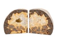 Four Pairs of Geode Bookends