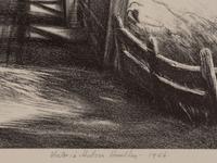 A group of three American prints (Albert Heckman, Overhead Bridge ; Victoria Huntley, Covered Bridge ; Woldemar Neufeld, The Covered Bridge )