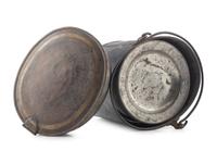 John C. Milligan army camp mess kit. Patented 20 January 1863.