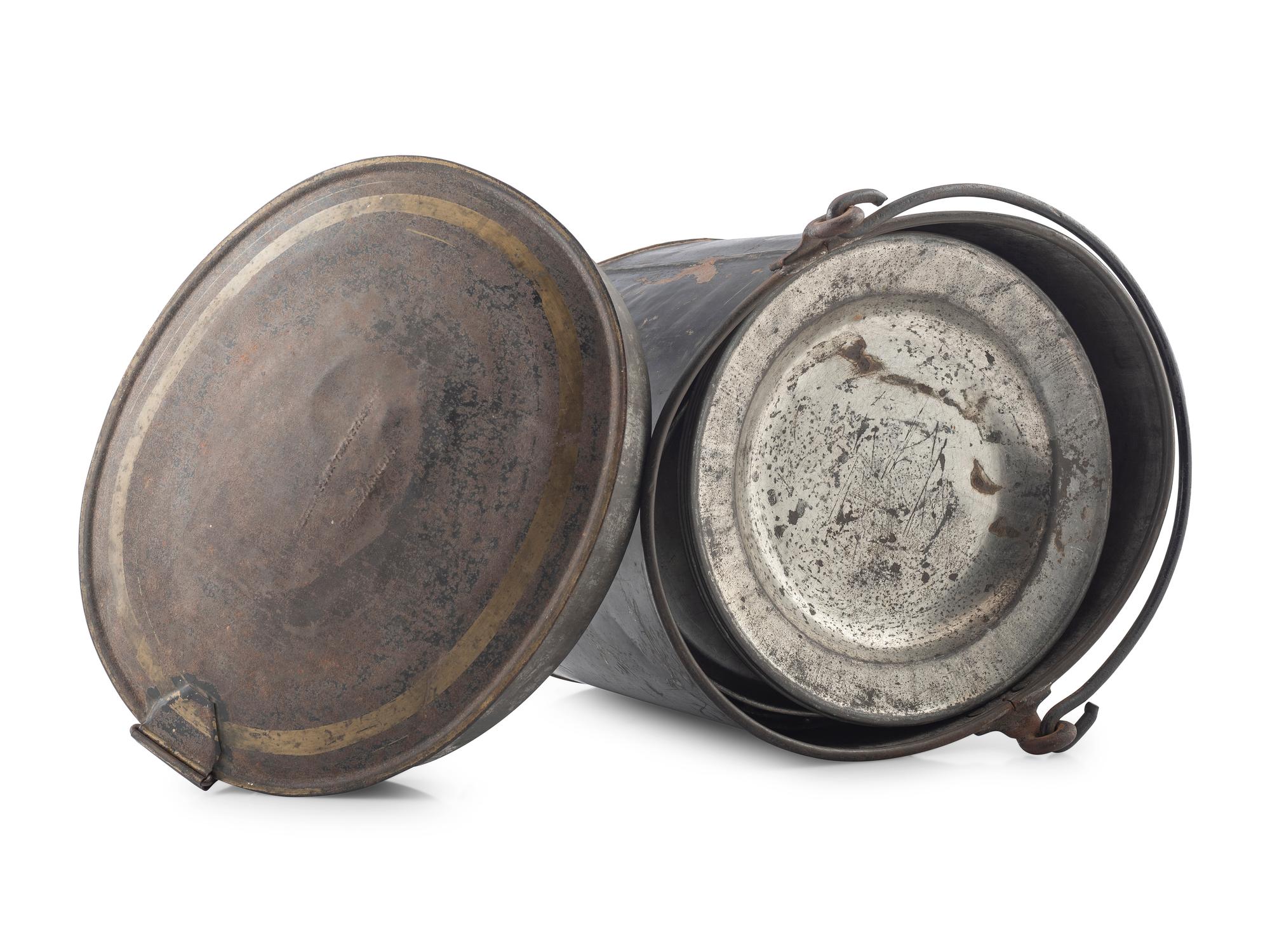 John C. Milligan army camp mess kit. Patented 20 January 1863.