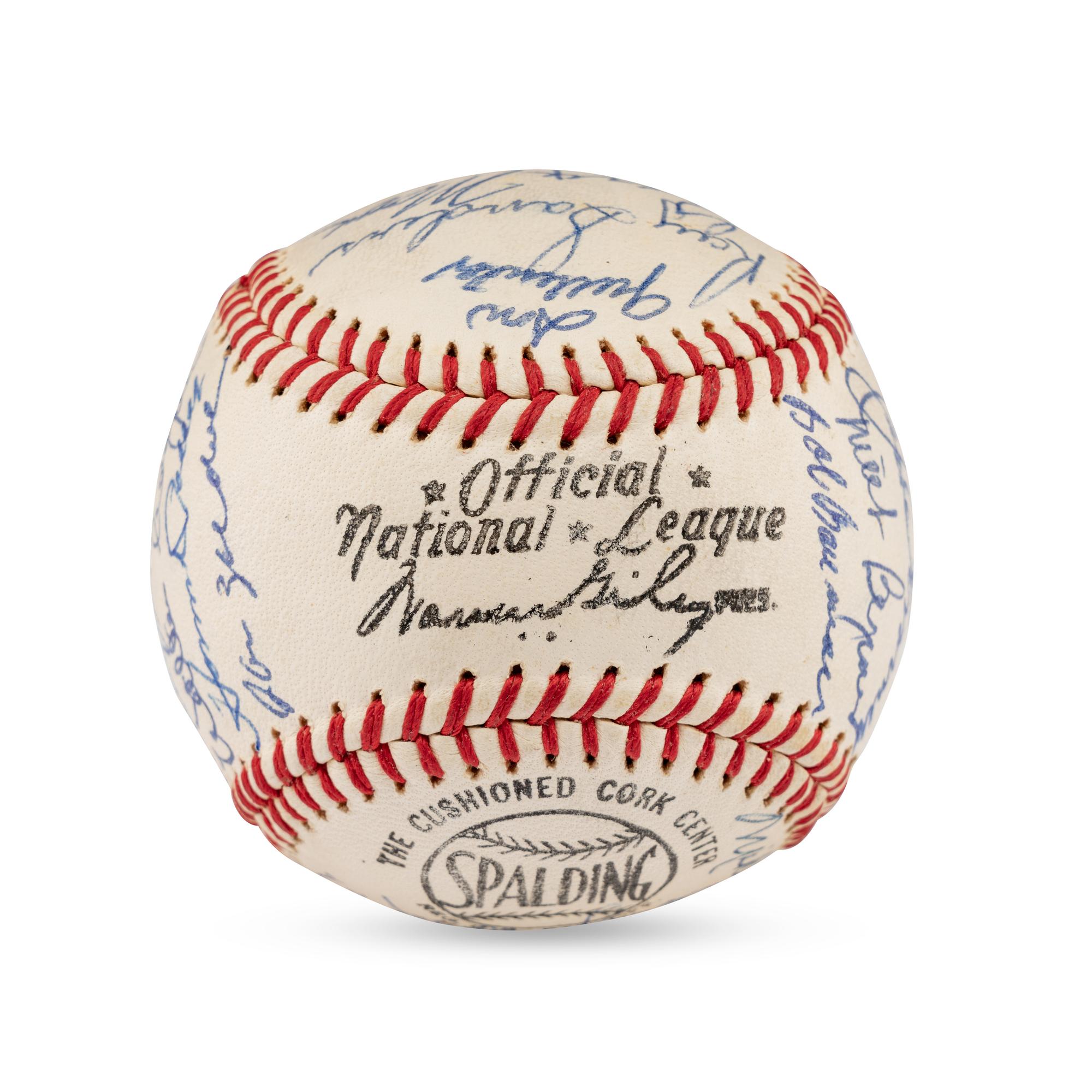 A 1944 St. Louis Cardinals and St. Louis Browns World Series Reunion Signed Baseball (Beckett Authentication Services Letter of Authenticity)