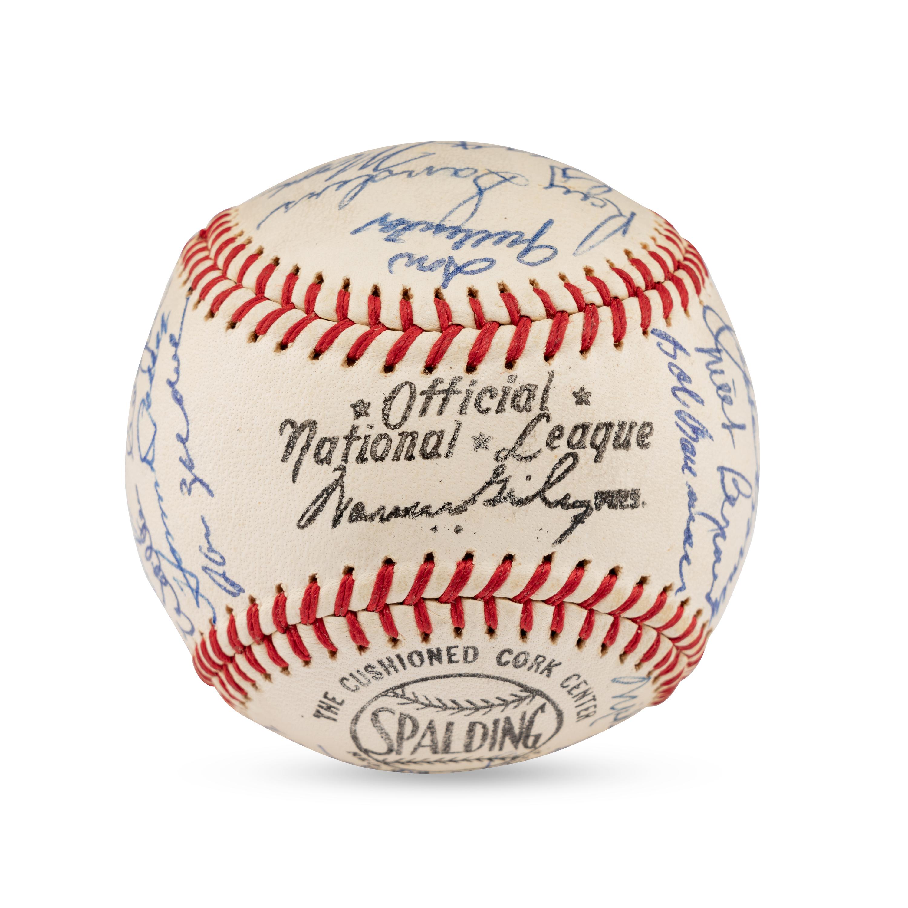 A 1944 St. Louis Cardinals and St. Louis Browns World Series Reunion Signed Baseball (Beckett Authentication Services Letter of Authenticity)