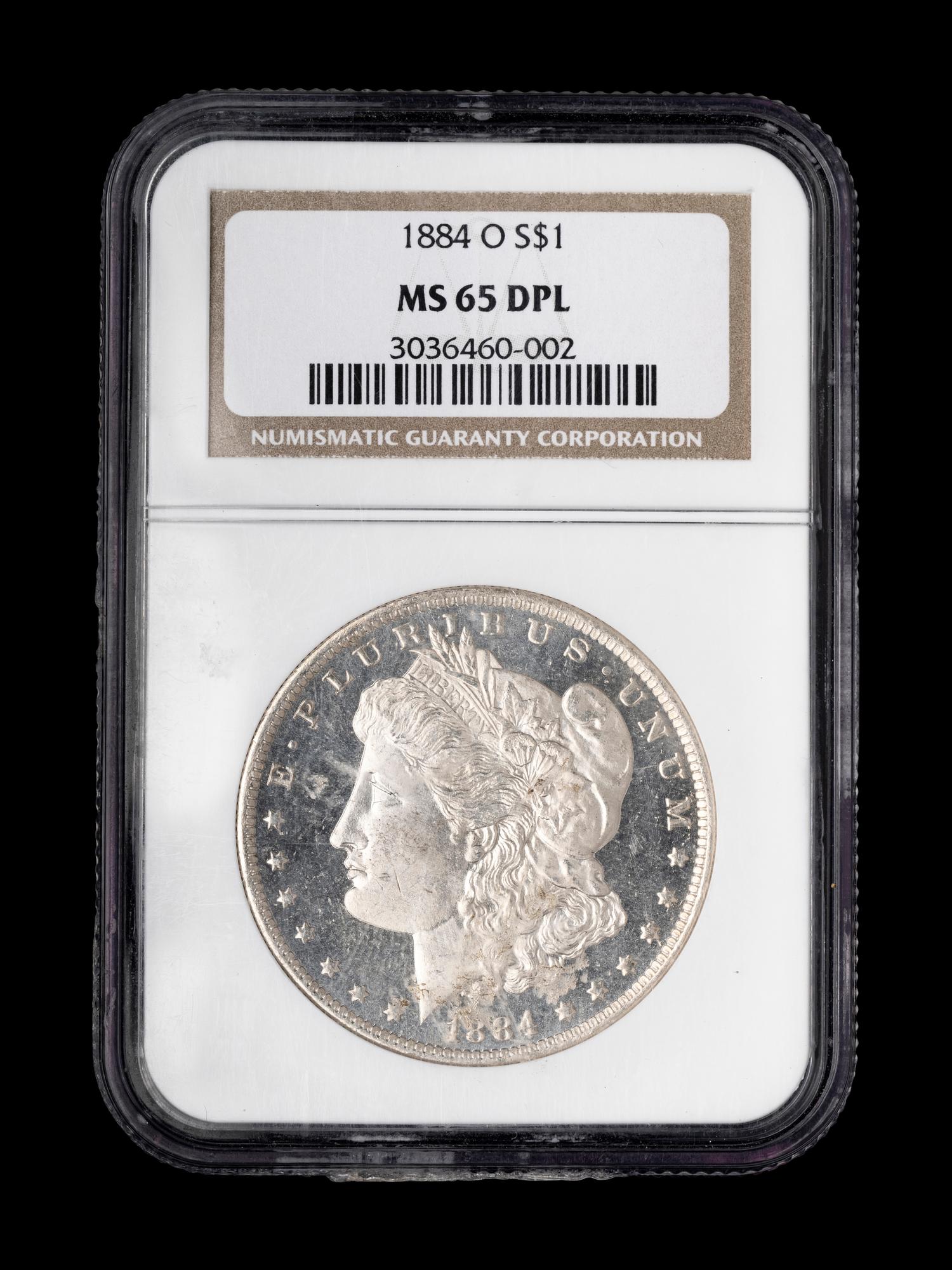An 1884-O Morgan $1 Coin (NGC MS65 DPL)