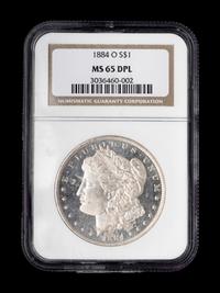 An 1884-O Morgan $1 Coin (NGC MS65 DPL)
