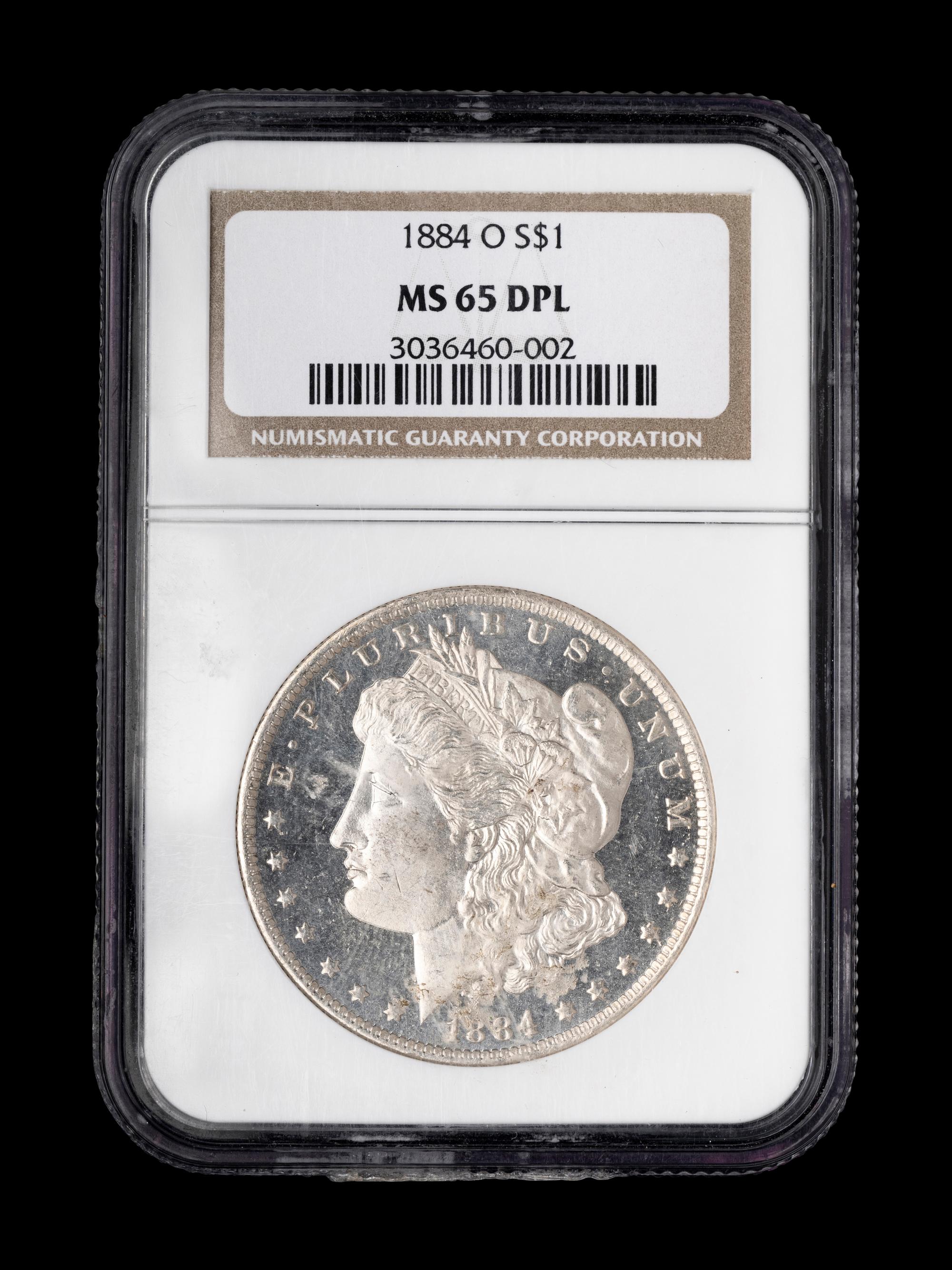An 1884-O Morgan $1 Coin (NGC MS65 DPL)