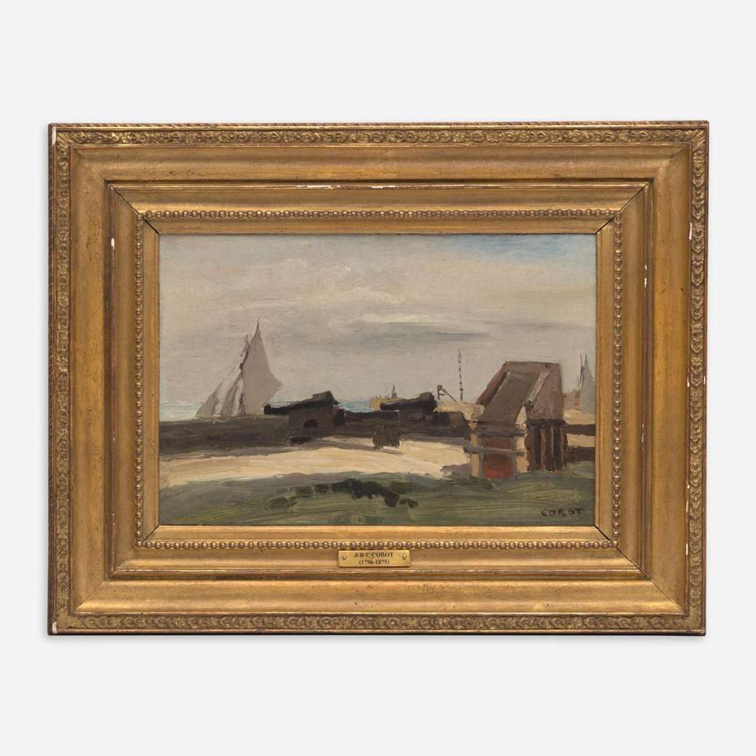 Jean-Baptiste-Camille Corot (French, 1796–1875) La Batterie de Sainte-Adresse