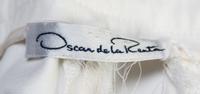 An Oscar de la Renta White Cotton Pant Ensemble, Pant size 10. Sweater set size S.
