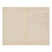 [Art] Eakins, Thomas. Autograph Letter, signed and initialed