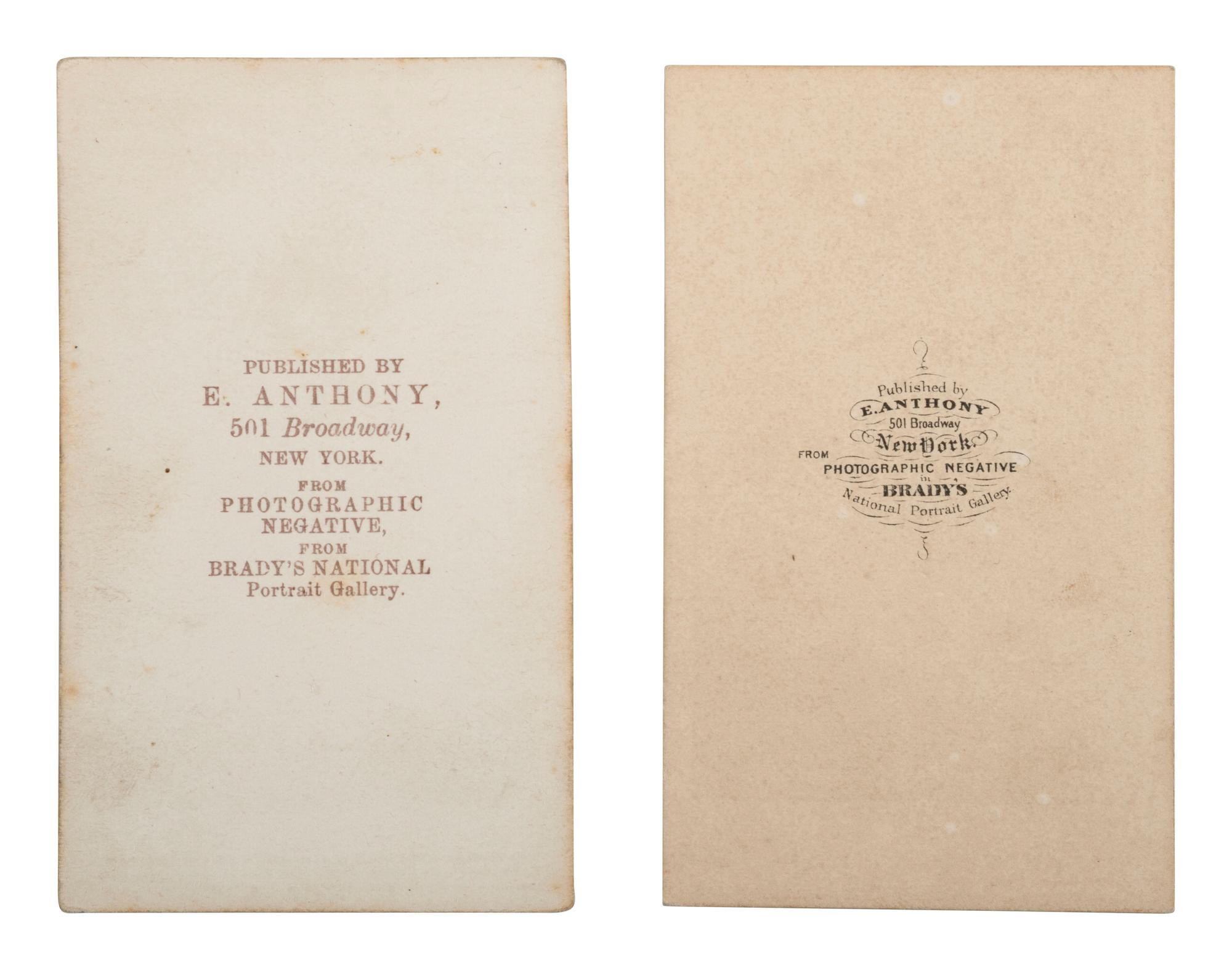 [CLAY, Henry (1777-1852) & WEBSTER, Daniel (1782-1852)]. Group of CDVs featuring the Whig statesmen.