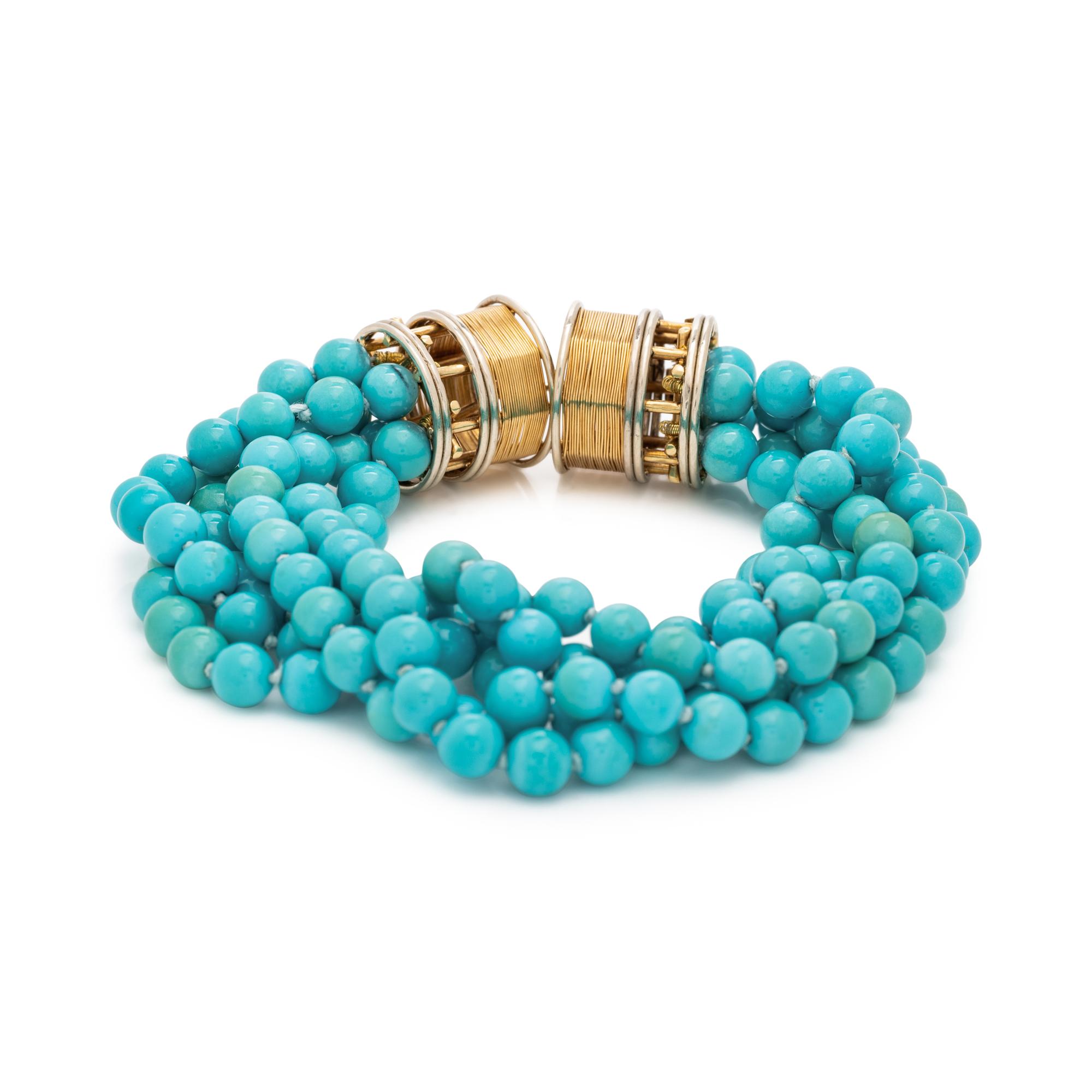 MULTISTRAND TURQUOISE BRACELET
