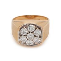 YELLOW GOLD AND CLARITY ENHANCED DIAMOND RING