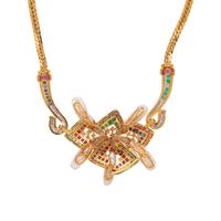 MULTIGEM AND DIAMOND NECKLACE