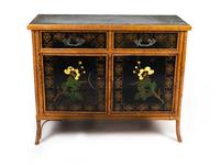 A Victorian Bamboo and Lacquer Cabinet — LATE 19TH CENTURY