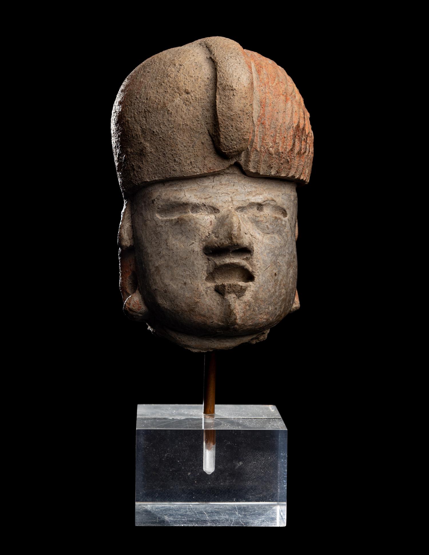 An Olmec Terracotta Head