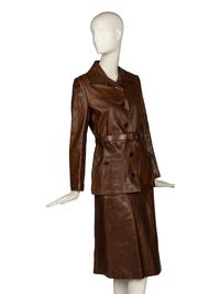 Gucci, Leather Jacket & Skirt
