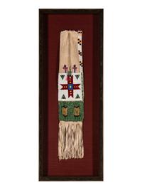 Northern Plains Beaded Hide Tobacco Bag