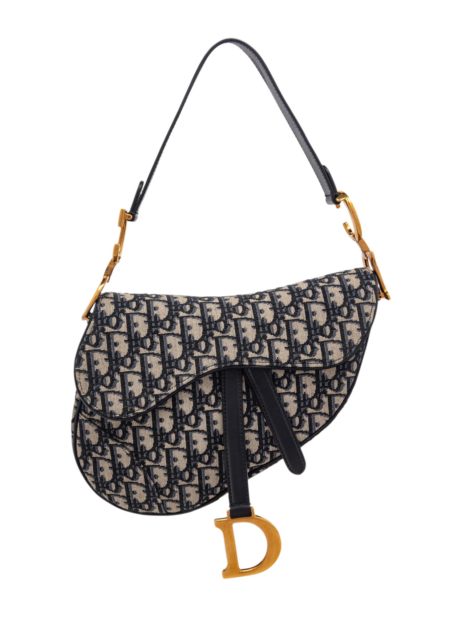 CHRISTIAN DIOR SADDLE BAG IN OBLIQUE CANVAS