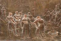 A Pair of English Electrotype Relief Plaques Depicting Shakespearean Scenes by Léonard Morel-Ladeuil (French, 1820-1888)