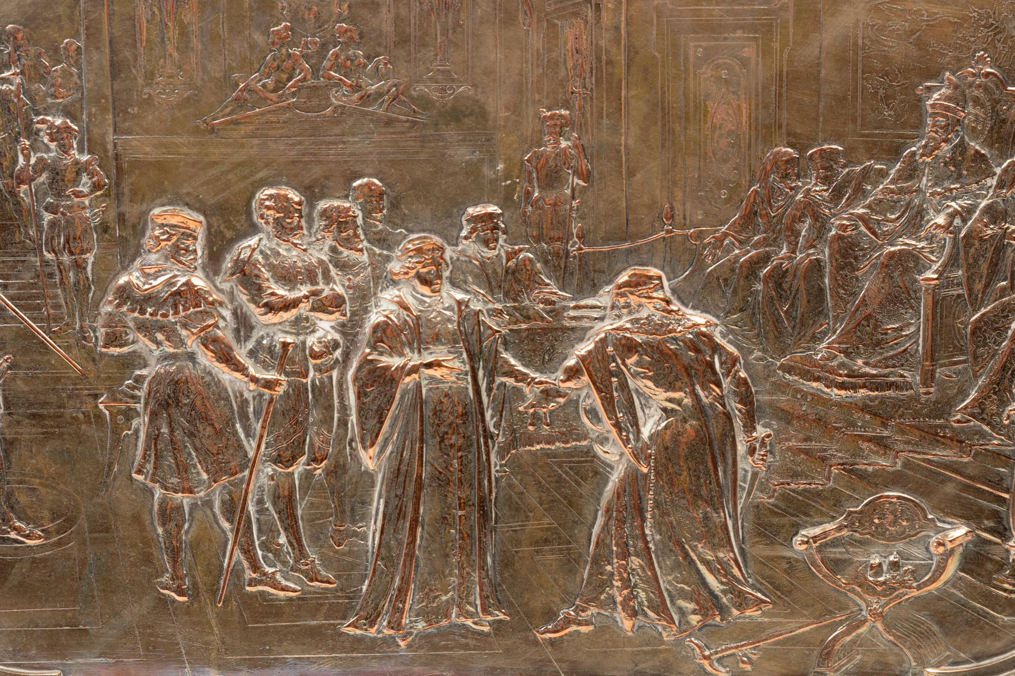 A Pair of English Electrotype Relief Plaques Depicting Shakespearean Scenes by Léonard Morel-Ladeuil (French, 1820-1888)