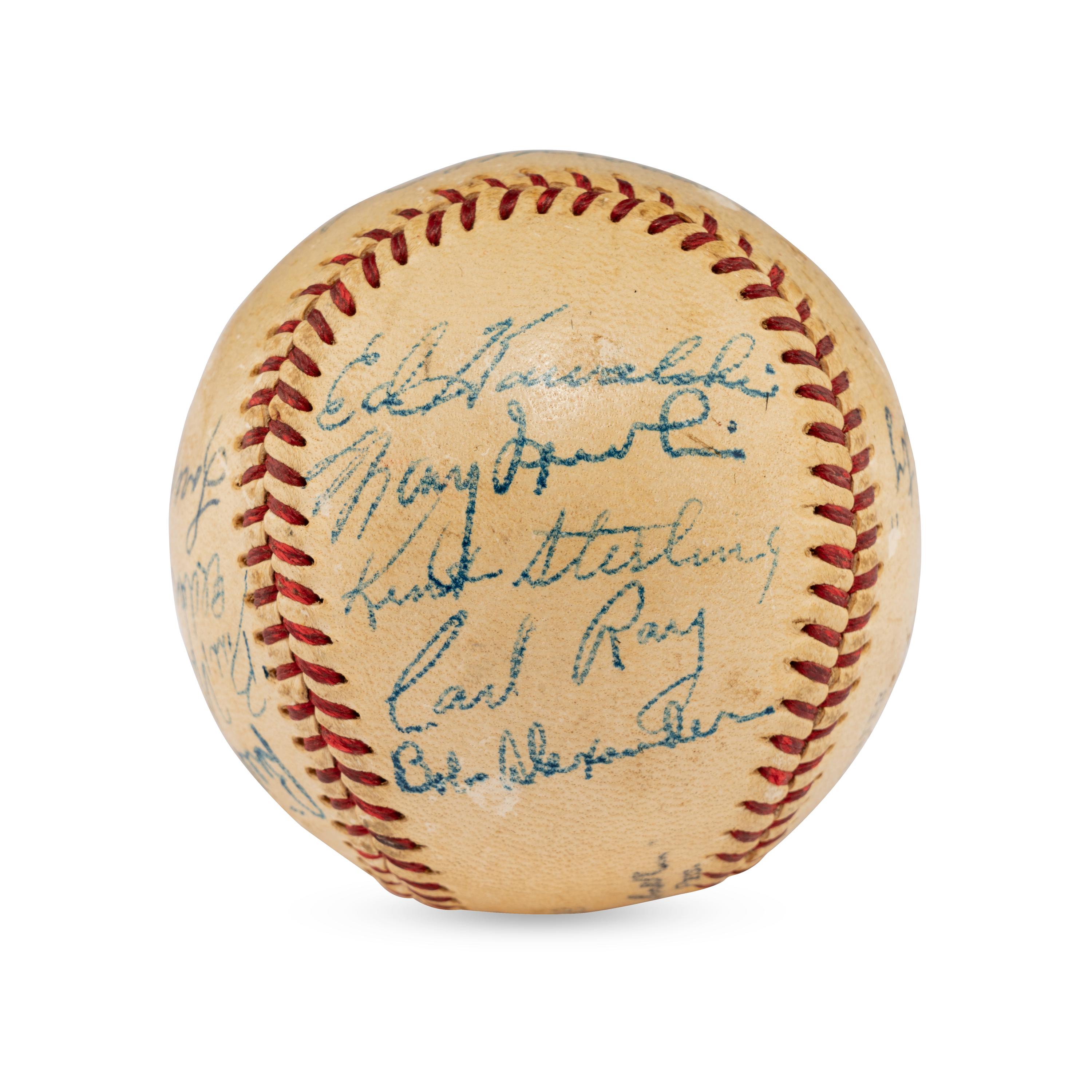 A 1948 Beaumont Exporters Team Signed Autograph Baseball