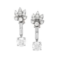 DIAMOND DROP CLIP EARRINGS