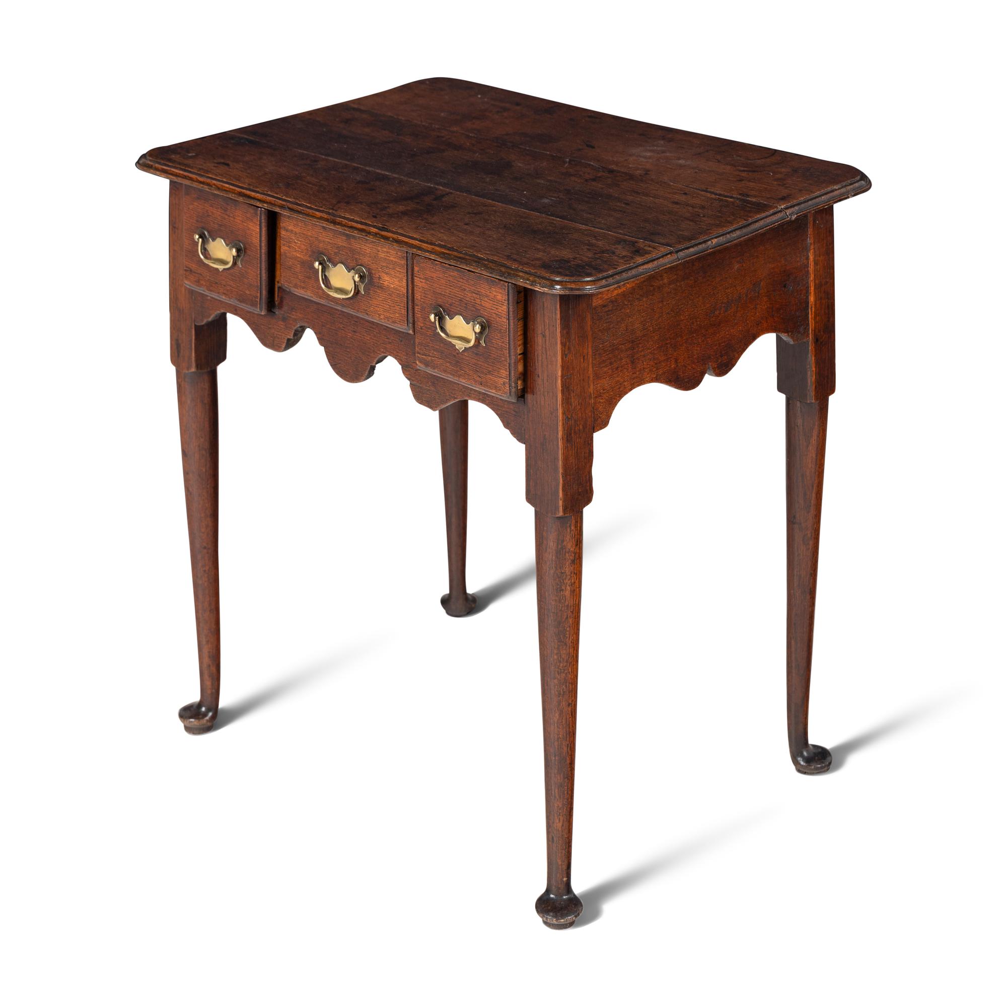 A Queen Anne Oak Dressing Table