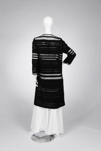 Ralph Rucci Wool Crepe and Net Banded Jacket, 2000-10s