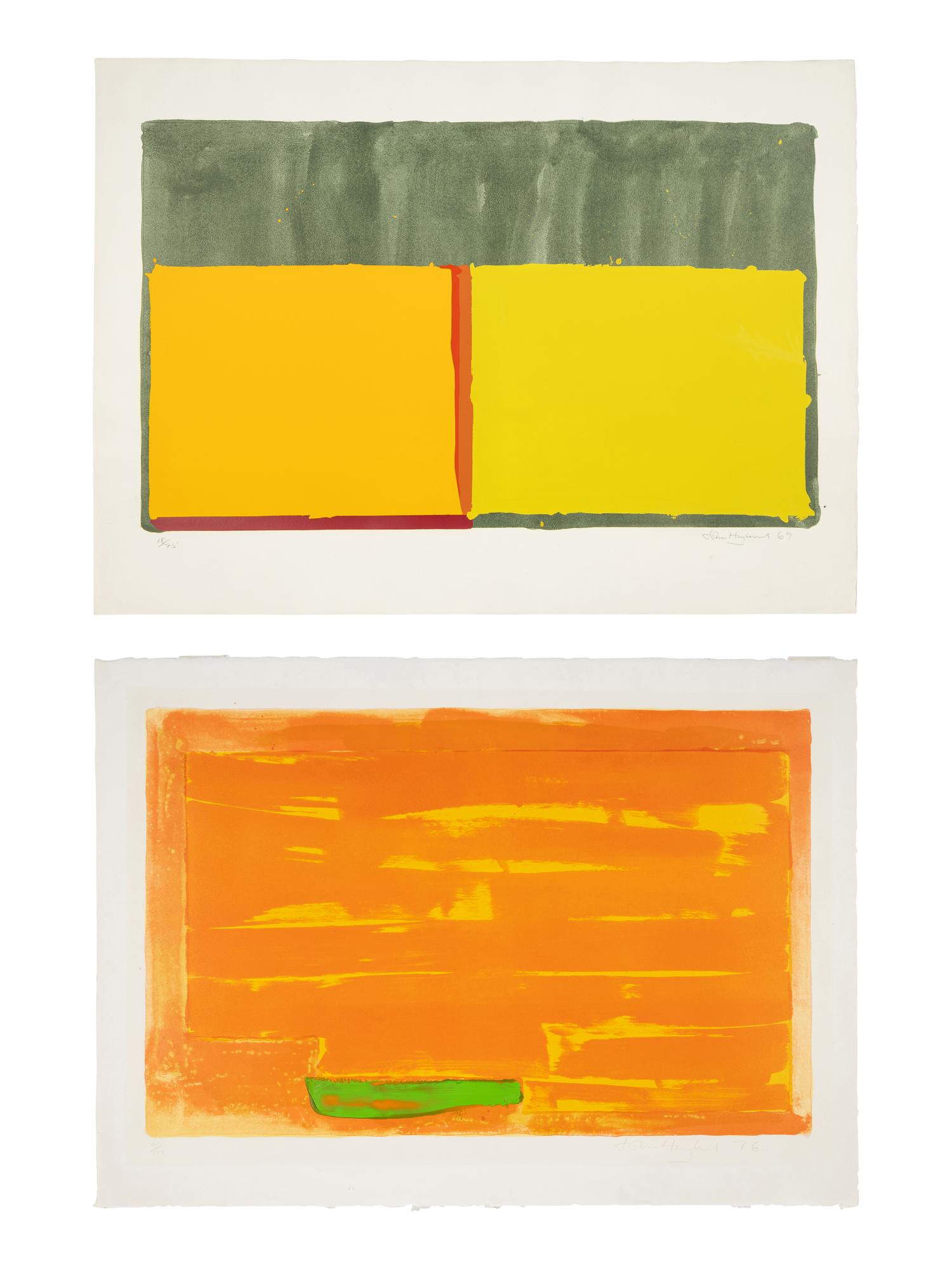 Untitled , 1969 and Homage to John Constable, 1976 (a pair of prints)