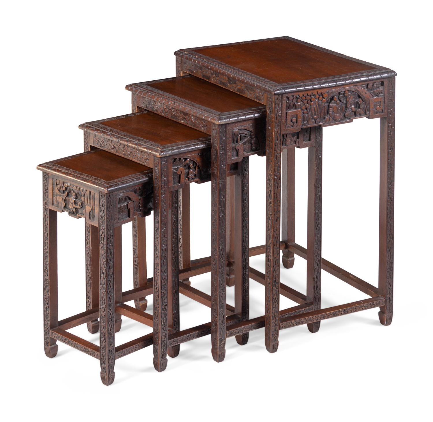 A Set of Four Nesting Tables